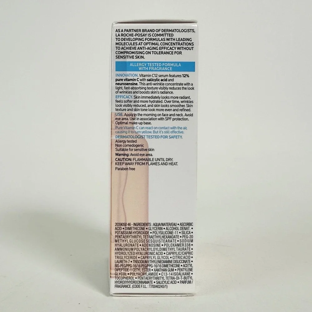 La Roche-Posay Serum Vitamin C12 12% Pure Vitamin C Anti Aging Wrinkle 30ml New